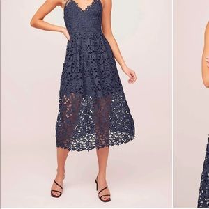 COPY - ASTR the Label Lace A Line Midi Dress